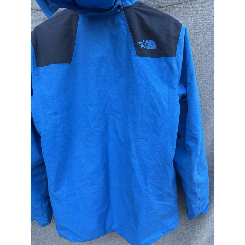 North Face Men's Small Ski Snowboarding Jacket with Removable Hood Blue